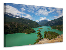 Laden Sie das Bild in den Galerie-Viewer, Leinwandbild Diablo Bergsee