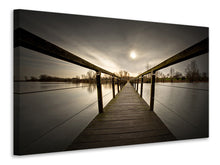 Laden Sie das Bild in den Galerie-Viewer, Leinwandbild Die Holzbrücke