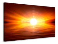 Leinwandbild Glühender Sonnenuntergang