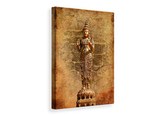 Laden Sie das Bild in den Galerie-Viewer, Leinwandbild Goldene Buddha-Statue