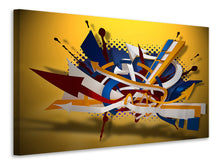 Laden Sie das Bild in den Galerie-Viewer, Leinwandbild Graffiti Art