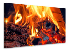 Laden Sie das Bild in den Galerie-Viewer, Leinwandbild Lagerfeuer