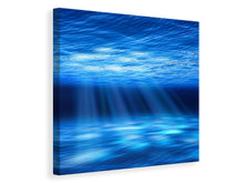Laden Sie das Bild in den Galerie-Viewer, Leinwandbild Licht unter Wasser