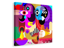 Laden Sie das Bild in den Galerie-Viewer, Leinwandbild Moderne Kunst People