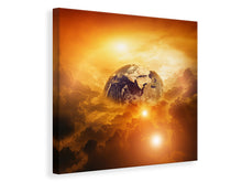Laden Sie das Bild in den Galerie-Viewer, Leinwandbild Mystischer Planet Erde