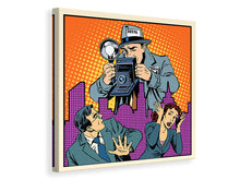 Laden Sie das Bild in den Galerie-Viewer, Leinwandbild Pop Art Paparazzi