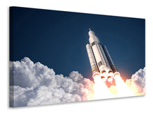Laden Sie das Bild in den Galerie-Viewer, Leinwandbild Raketenstart