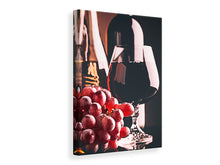 Laden Sie das Bild in den Galerie-Viewer, Leinwandbild Rotwein