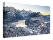 Laden Sie das Bild in den Galerie-Viewer, Leinwandbild Schloss Neuschwanstein im Ammergebierge