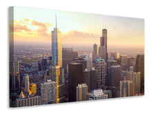 Laden Sie das Bild in den Galerie-Viewer, Leinwandbild Skyline Chicago
