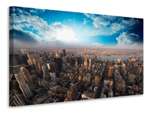 Laden Sie das Bild in den Galerie-Viewer, Leinwandbild Skyline Über den Dächern von Manhattan