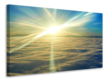 Laden Sie das Bild in den Galerie-Viewer, Leinwandbild Sonnenaufgang über den Wolken