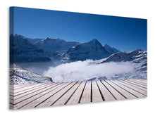 Laden Sie das Bild in den Galerie-Viewer, Leinwandbild Sonnenterrasse in den Schweizer Alpen