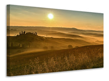 Laden Sie das Bild in den Galerie-Viewer, Leinwandbild Sonnenuntergang im Gebirge