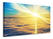 Laden Sie das Bild in den Galerie-Viewer, Leinwandbild Sonnenuntergang über den Wolken