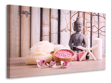 Laden Sie das Bild in den Galerie-Viewer, Leinwandbild Spa + Buddha