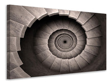 Laden Sie das Bild in den Galerie-Viewer, Leinwandbild Steinwendeltreppe