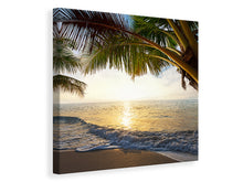 Laden Sie das Bild in den Galerie-Viewer, Leinwandbild Strandsicht