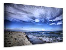 Laden Sie das Bild in den Galerie-Viewer, Leinwandbild Strandwellen