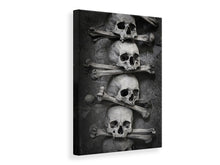 Laden Sie das Bild in den Galerie-Viewer, Leinwandbild Totenköpfe