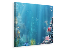 Laden Sie das Bild in den Galerie-Viewer, Leinwandbild Unter Wasser