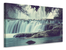 Laden Sie das Bild in den Galerie-Viewer, Leinwandbild Wasserfall Mexiko