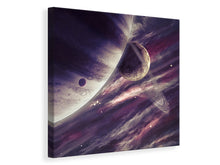 Laden Sie das Bild in den Galerie-Viewer, Leinwandbild Weltraumreise