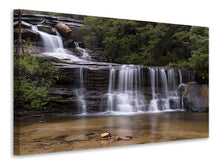 Laden Sie das Bild in den Galerie-Viewer, Leinwandbild Am Ende des Wasserfalls