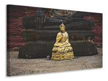 Laden Sie das Bild in den Galerie-Viewer, Leinwandbild Antiker Buddha