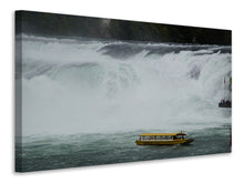 Laden Sie das Bild in den Galerie-Viewer, Leinwandbild Aussichtsplattform am Wasserfall