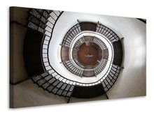 Laden Sie das Bild in den Galerie-Viewer, Leinwandbild Beeindruckende Wendeltreppe