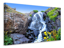 Laden Sie das Bild in den Galerie-Viewer, Leinwandbild Bewegender Wasserfall