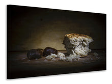 Laden Sie das Bild in den Galerie-Viewer, Leinwandbild Brot mit Maronen