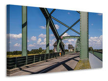 Laden Sie das Bild in den Galerie-Viewer, Leinwandbild Brücke in Stahlkonstruktion