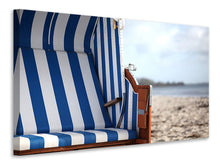 Laden Sie das Bild in den Galerie-Viewer, Leinwandbild Der eigene Strandkorb