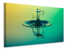 Laden Sie das Bild in den Galerie-Viewer, Leinwandbild Der faszinierende Wassertropfen