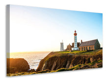 Laden Sie das Bild in den Galerie-Viewer, Leinwandbild Der Leuchtturm bei Sonnenaufgang
