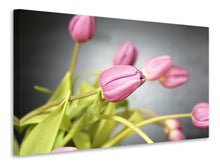 Laden Sie das Bild in den Galerie-Viewer, Leinwandbild Der Tulpenstrauss in rosa