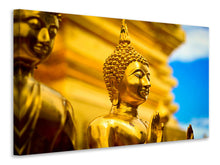 Laden Sie das Bild in den Galerie-Viewer, Leinwandbild Die goldenen Buddhas