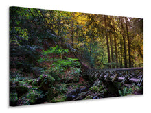 Laden Sie das Bild in den Galerie-Viewer, Leinwandbild Die Wald Brücke
