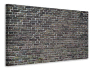 Leinwandbild Dunkle Klinker Steine