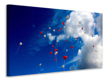 Laden Sie das Bild in den Galerie-Viewer, Leinwandbild Ein Himmel voller Herzen