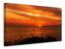 Laden Sie das Bild in den Galerie-Viewer, Leinwandbild Friedliche Abendstimmung am Meer