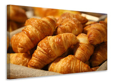 Laden Sie das Bild in den Galerie-Viewer, Leinwandbild Frische Croissants