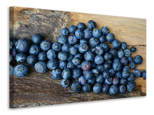 Laden Sie das Bild in den Galerie-Viewer, Leinwandbild Frische Heidelbeeren