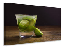 Laden Sie das Bild in den Galerie-Viewer, Leinwandbild Frischer Caipirinha
