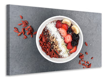 Laden Sie das Bild in den Galerie-Viewer, Leinwandbild Frühstück mit Obst