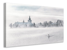 Laden Sie das Bild in den Galerie-Viewer, Leinwandbild Gmunden Schloss Ort