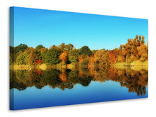 Laden Sie das Bild in den Galerie-Viewer, Leinwandbild Herbst Spiegelungen