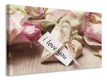 Laden Sie das Bild in den Galerie-Viewer, Leinwandbild Ich liebe dich
